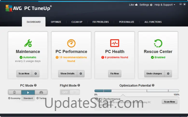 AVG PC Tuneup 16.80.3.38236