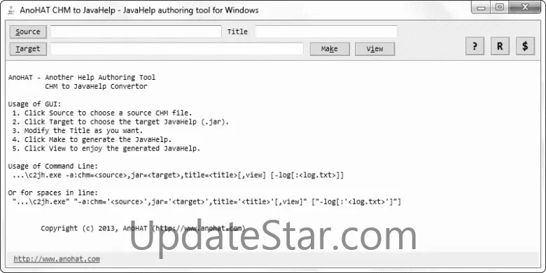 AnoHAT CHM to JavaHelp Convertor 2.0