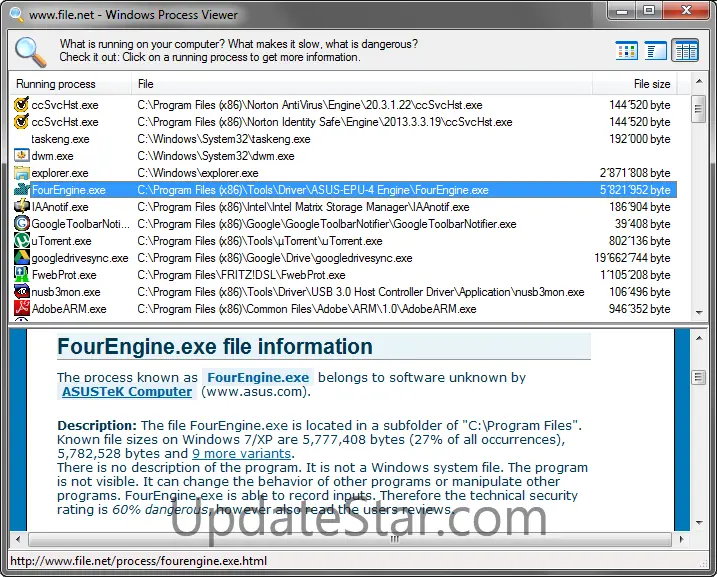 Windows Process Viewer 1.2