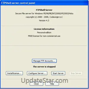 FTPshell Server 2002.0