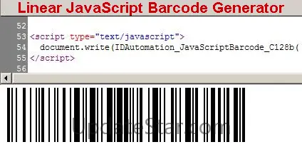 Linear JavaScript Barcode Generator 18.3