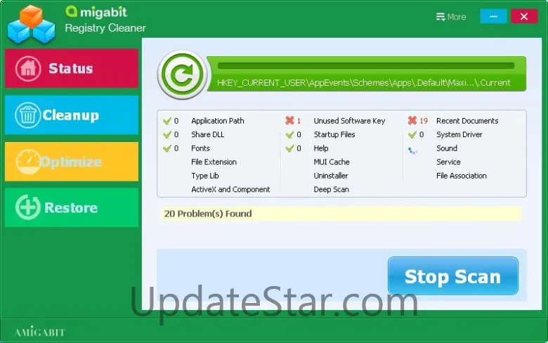 Amigabit Registry Cleaner 1.0.4