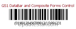 GS1 DataBar and Composite Forms Control 20.4