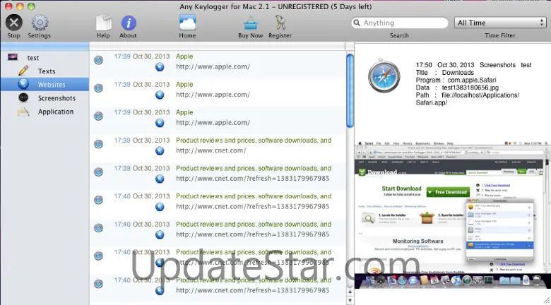 Any Keylogger for Mac 2.2
