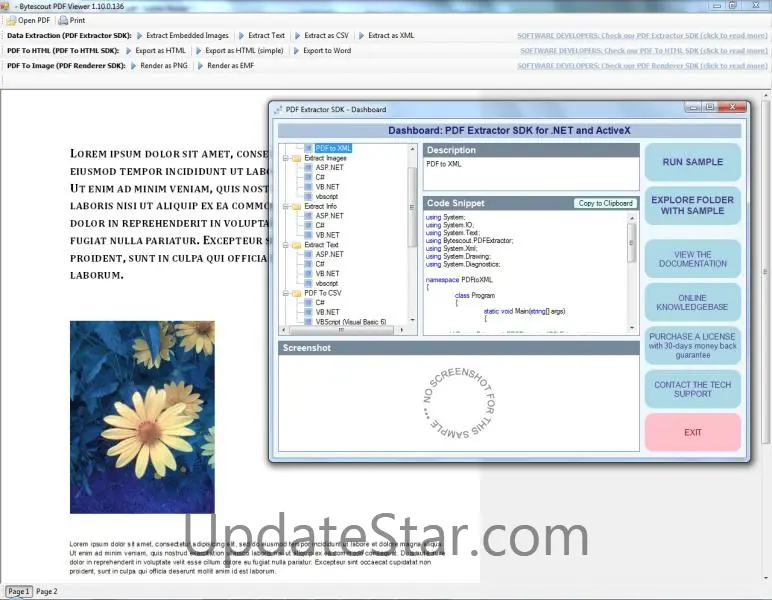 ByteScout PDF Extractor SDK 9.0.0.3079