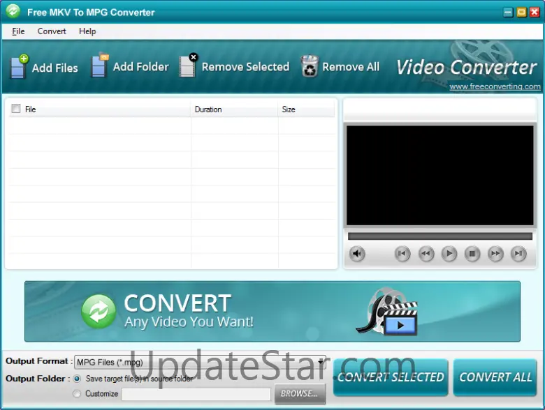 Free MKV to MPEG Converter 1.0