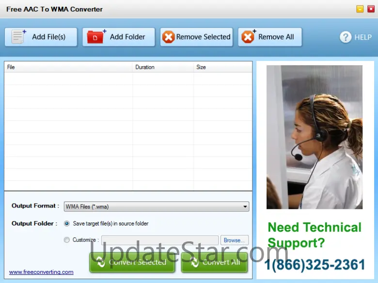 Free AAC to WMA Converter 1.0