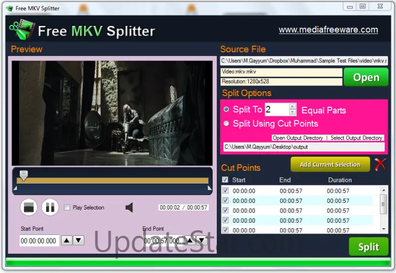 Free MKV Splitter 1.0