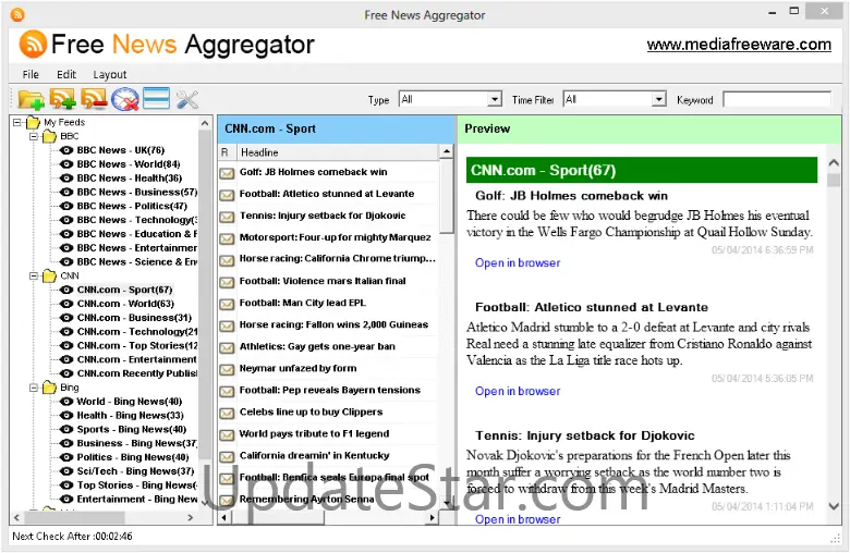 Free News Aggregator 1.0