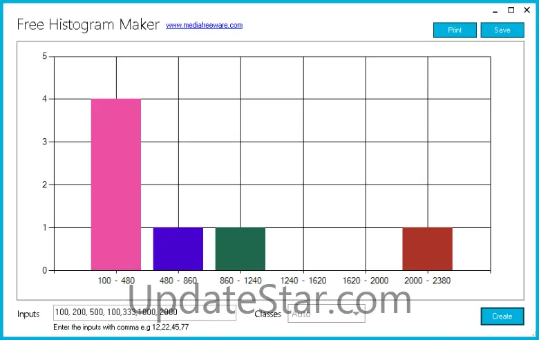 Free Histogram Maker 1.0