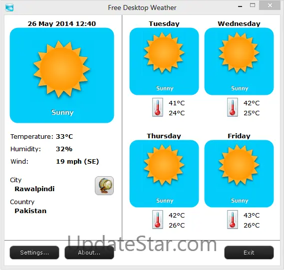 Free Desktop Weather 1.0