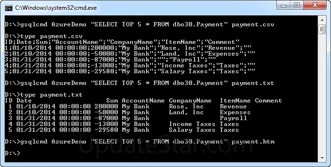 gsqlcmd Personal 2.6