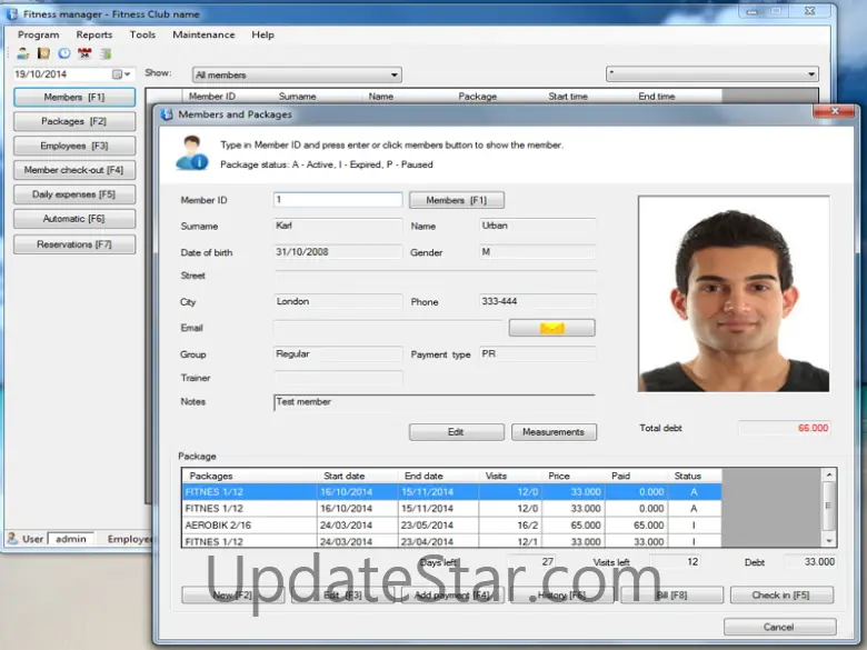 Fitness manager 10.2