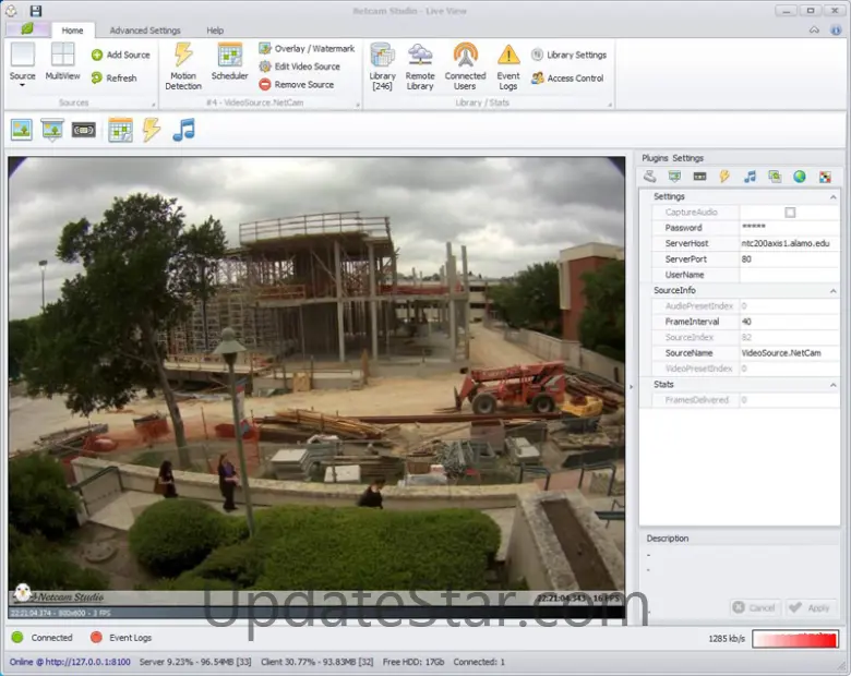 Netcam Studio - Sources