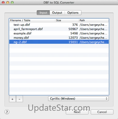 DBF to SQL Converter for Mac 1.50