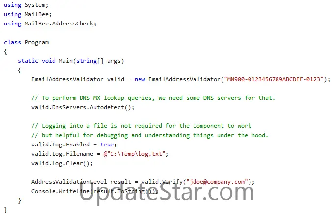 MailBee.NET Address Validator 11.2
