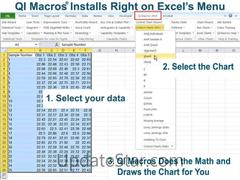 QI Macros SPC Software for Excel