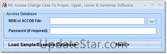 MS Access Change Case to Proper, Upper & Lower Software 7.0