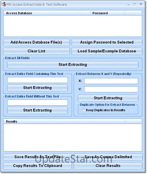 MS Access Extract Data & Text Software 7.0