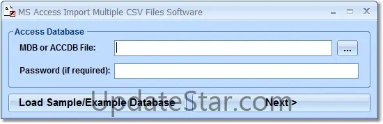 MS Access Import Multiple CSV Files Software 7.0