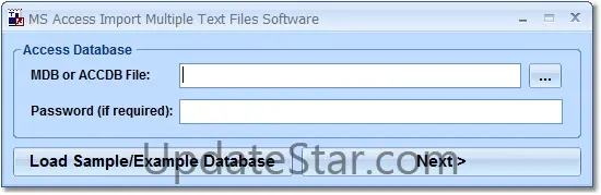 MS Access Import Multiple Text Files Software 7.0