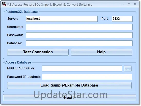 MS Access PostgreSQL Import, Export & Convert Software 7.0