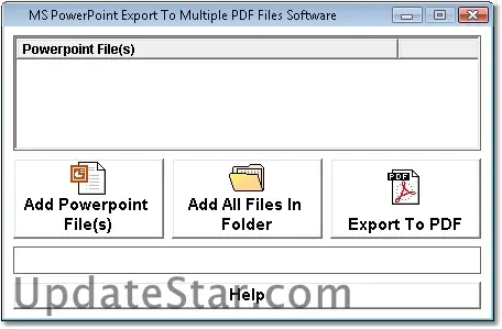 MS PowerPoint Export To Multiple PDF Files Software 7.0