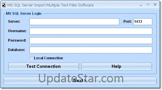 MS SQL Server Import Multiple Text Files Software 7.0