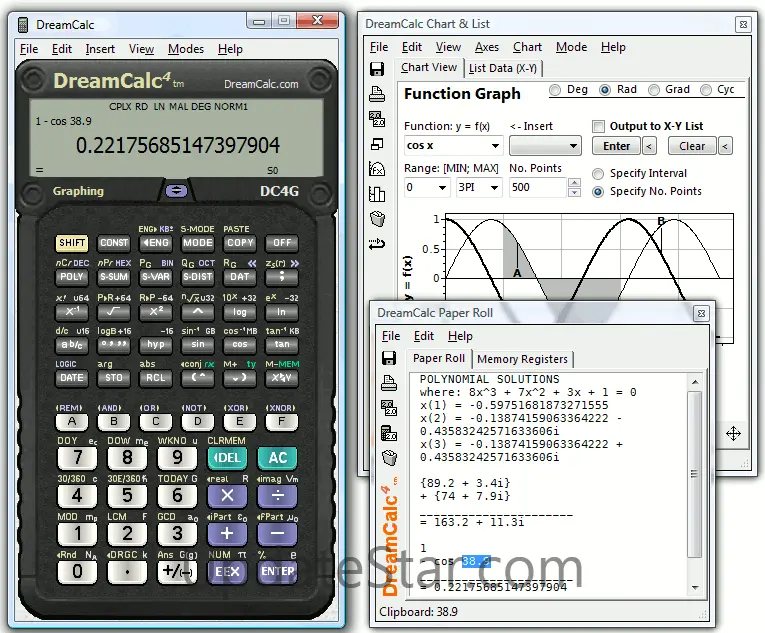 DreamCalc Graphing Calculator 5.0