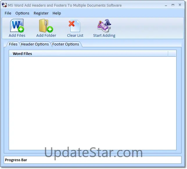 MS Word Add Headers and Footers To Multiple Documents Software 7.0
