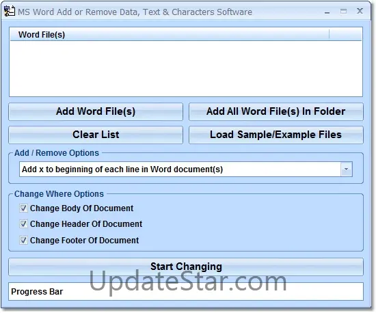 MS Word Add or Remove (Delete) Data, Text & Characters Software 7.0