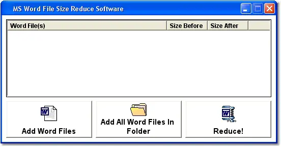 MS Word File Size Reduce Software 7.0
