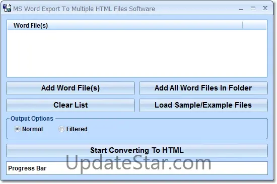 MS Word Export To Multiple HTML Files Software 7.0