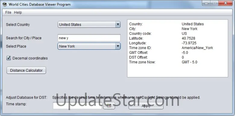 World Cities Database Viewer Program 1.0