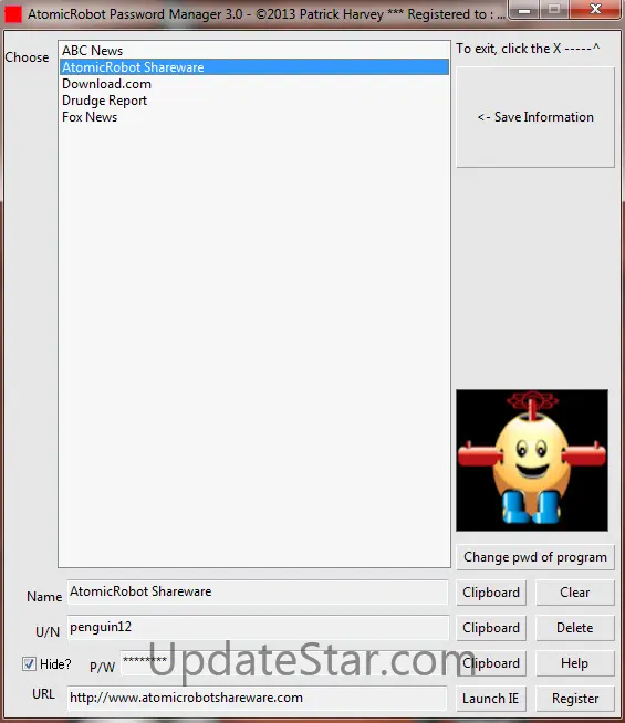 AtomicRobot Password and Link Manager for Windows