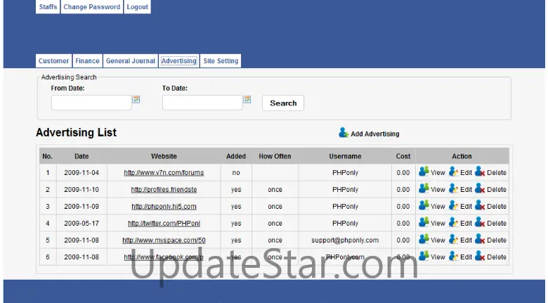 Client Management System script