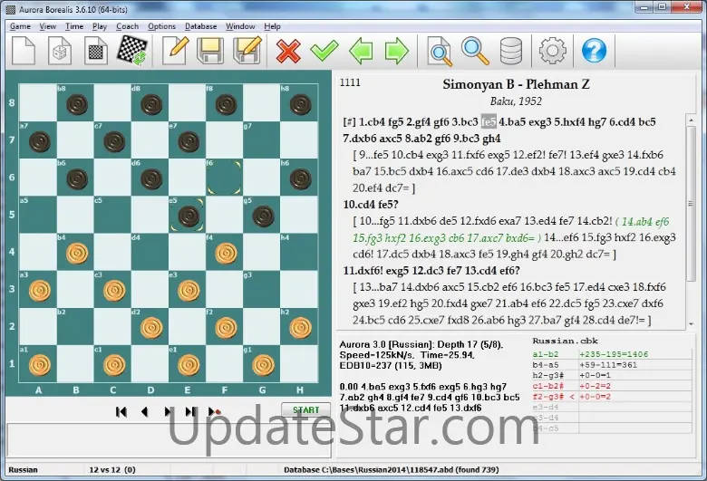Aurora Borealis Draughts Lite 3.6