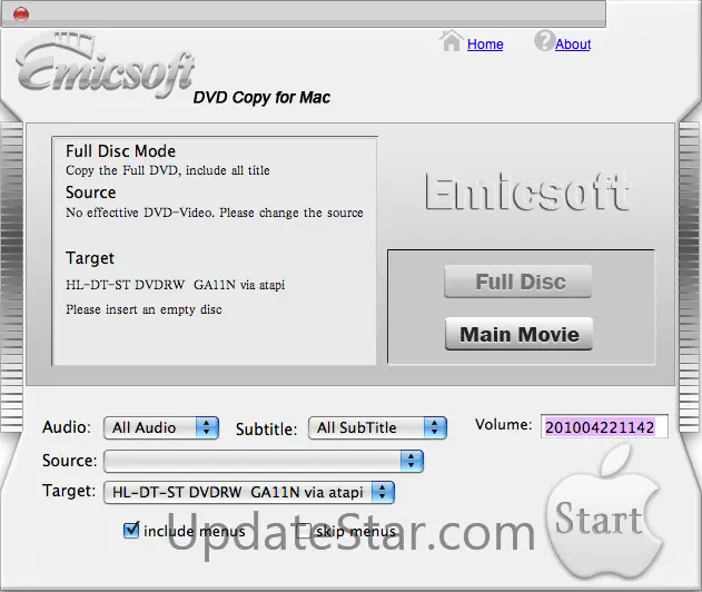 Emicsoft DVD Copy for Mac 3.1.16