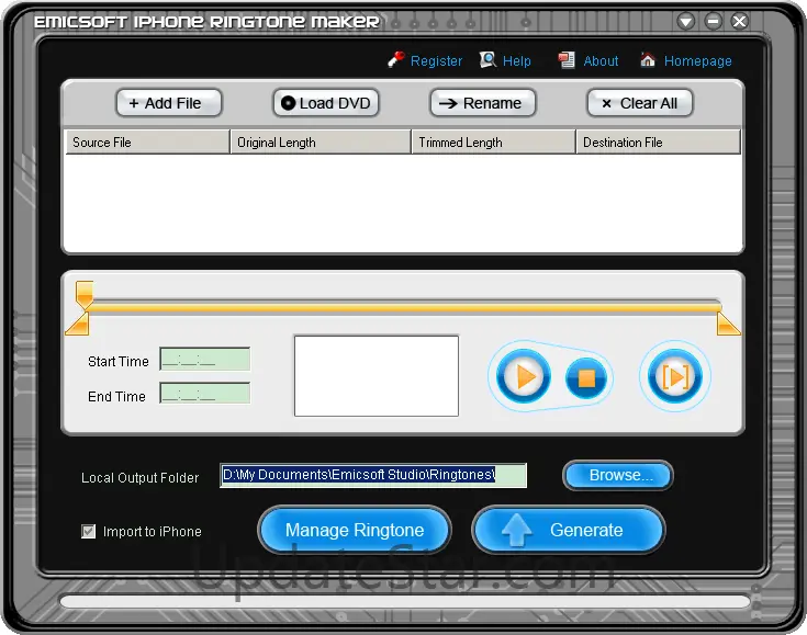 Emicsoft iPhone Ringtone Maker 3.1.6