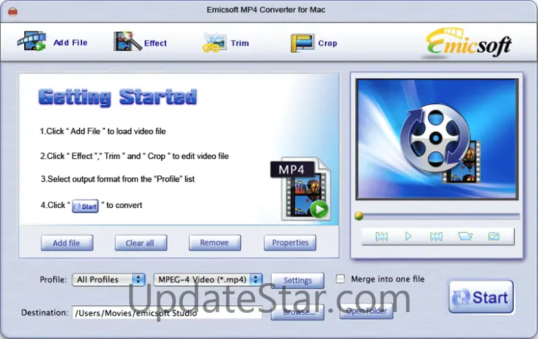 Emicsoft MP4 Converter for Mac