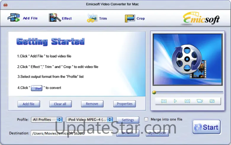 Emicsoft Video Converter for Mac