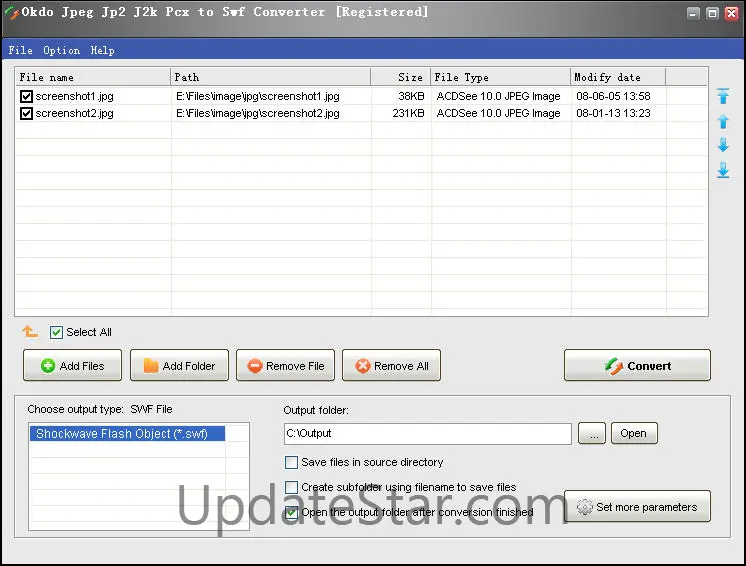 Okdo Jpeg Jp2 J2k Pcx to Swf Converter