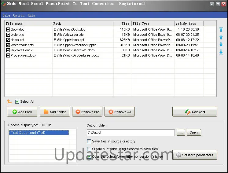 Okdo Word Excel PowerPoint To Text Converter