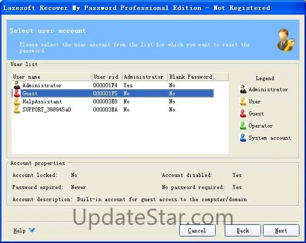 Lazesoft Recover My Password Professional Edition