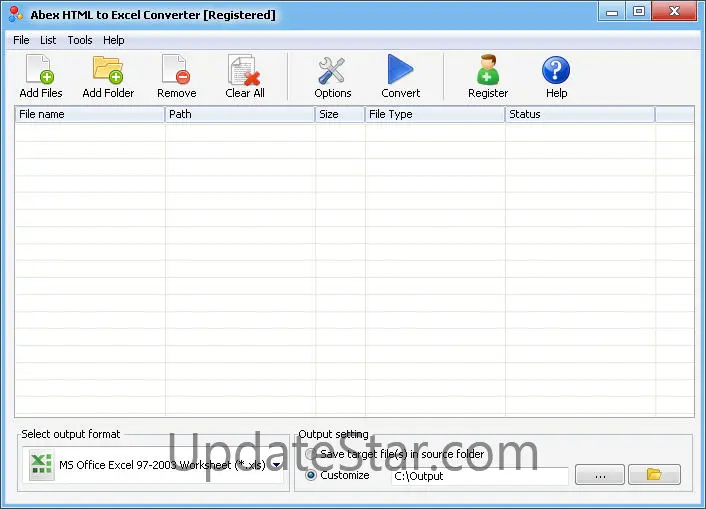 Abex HTML to Excel Converter