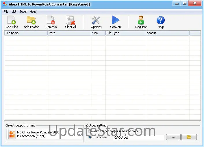 Abex HTML to PowerPoint Converter
