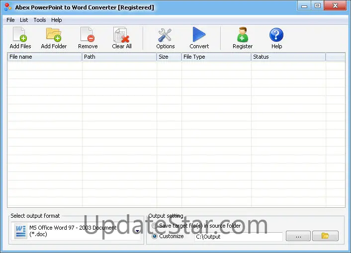 Abex PowerPoint to Word Converter
