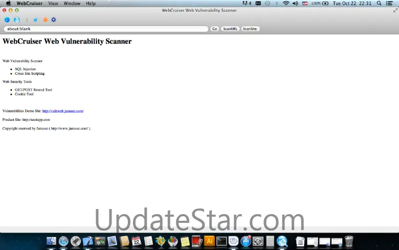 WebCruiser Web Vulnerability Scanner for OS X