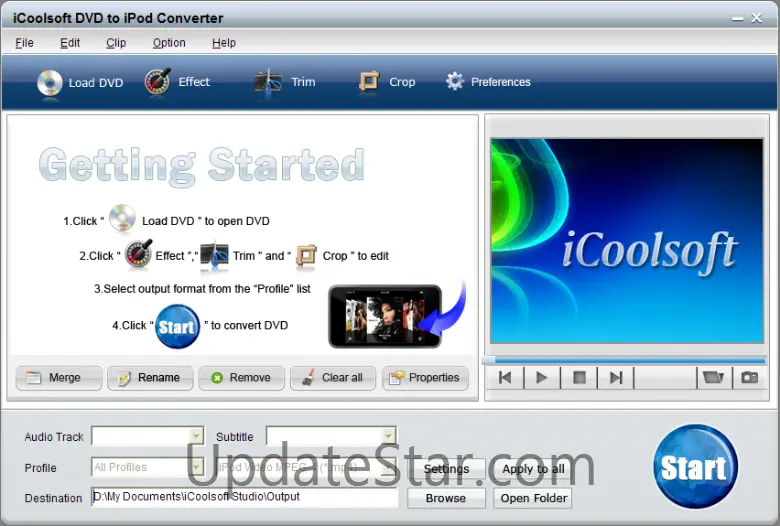 iCoolsoft DVD to iPod Converter