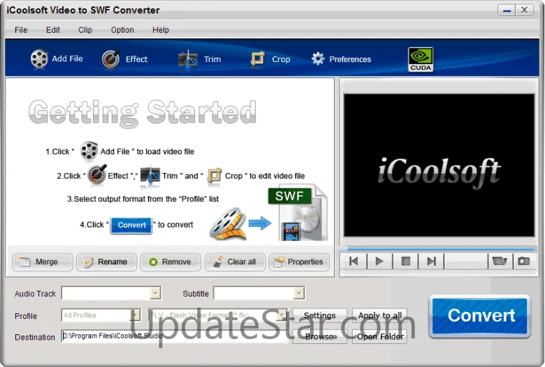 iCoolsoft Video to SWF Converter